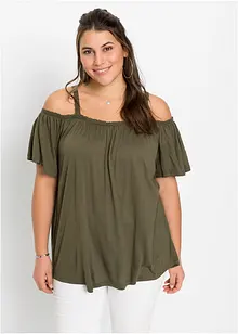 Cold-Shoulder-Shirt aus softer Viskose, bonprix
