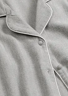 Pyjama tissé en flanelle avec motif chevrons, bonprix