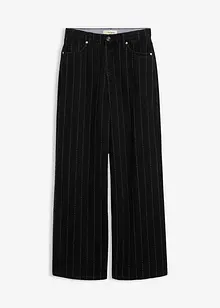 Wide-Leg-Jeans High Waist mit Destroyed Effekten, bonprix