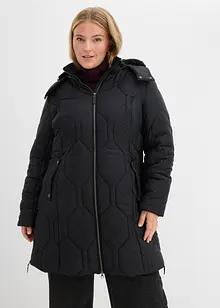 Manteau court et matelassé avec surpiqûres diamant et zips sur les côtés, bonprix