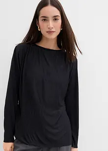 Langarmshirt mit Struktureffekt, bonprix
