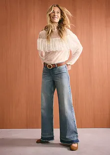 Jean large taille mi-haute, bonprix