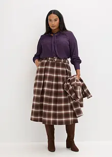 Chiffonbluse mit abnehmbarer Schluppe, bonprix