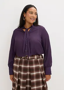 Chiffonbluse mit abnehmbarer Schluppe, bonprix