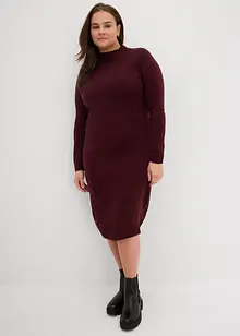Robe en maille à col montant, bonprix