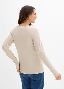 Gerippte Umstandsshirts aus reiner Baumwolle (2er Pack), bonprix