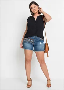 Blouse sans manches avec détail au crochet, bonprix