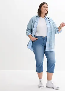 Jean corsaire slim, taille mi-haute, bonprix