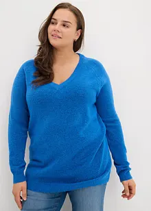 Strickpullover mit V-Ausschnitt, Oversized Fit, bonprix