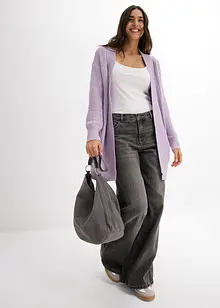 Gilet long en maille, bonprix