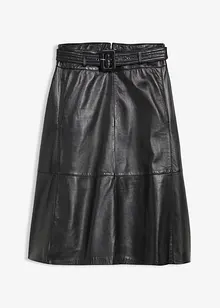 Lammnappa-Lederrock mit Gürtel (2-tlg.-Set), bonprix