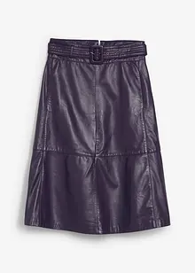 Lammnappa-Lederrock mit Gürtel (2-tlg.-Set), bonprix