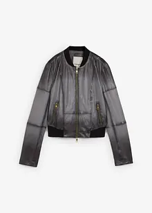 Veste en cuir nappa d’agneau, bonprix