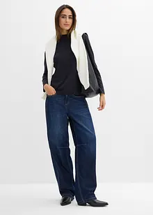 Langarmshirt mit Stehkragen mit recyceltem Polyamid, bonprix