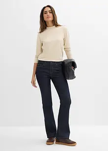 Langarmshirt mit Stehkragen mit recyceltem Polyamid, bonprix