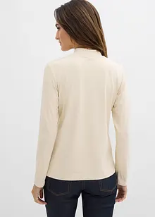 Langarmshirt mit Stehkragen mit recyceltem Polyamid, bonprix