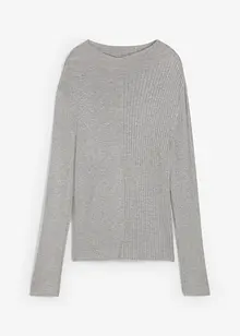 T-shirt côtelé en viscose mélangée, bonprix
