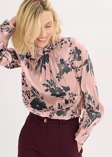 Blouse en satin de viscose mélangée, bonprix