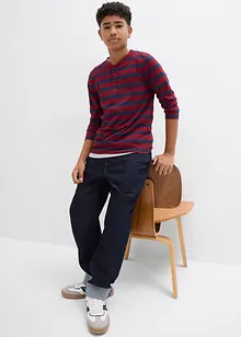 Henleyshirt aus reiner Bio-Baumwolle (2er Pack), bonprix