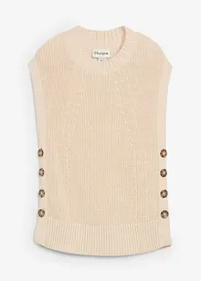 Pull sans manches en maille, bonprix