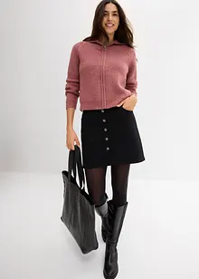 Gilet en maille à capuche, bonprix