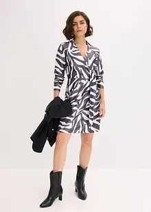 Wickelkleid aus fließendem Satin, bonprix