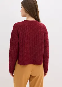 Pull à motif torsadé, bonprix