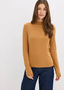 Figurbetontes Rippshirt, bonprix