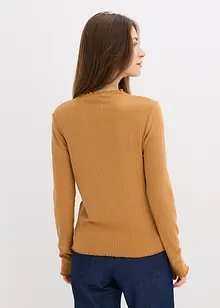 Figurbetontes Rippshirt, bonprix