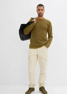 Pullover in gewaschener Optik, Slim Fit, bonprix