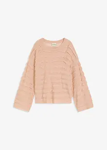 Oversize-Pullover, semi-transparent, bonprix