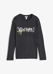 T-shirt manches longues à imprimé, bonprix