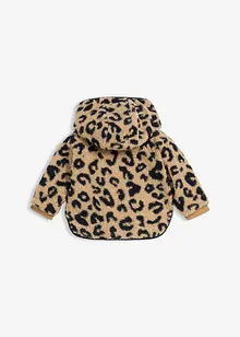 Veste réversible en polaire peluche avec capuche et poches, bonprix