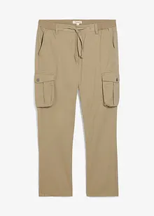 Regular Fit Cargohose aus reiner Baumwolle, Straight, bonprix
