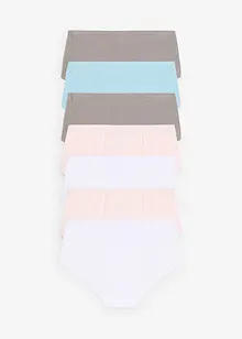 Lot de 7 culottes en coton doux avec nœud en satin, bonprix