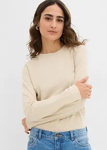 Langarmshirt mit reiner Bio-Baumwolle (2er Pack), bonprix