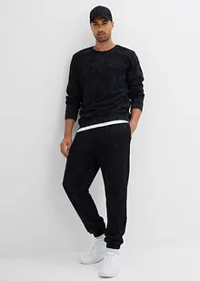 Sweatshirt in gewaschener Optik aus reiner Bio-Baumwolle, bonprix