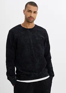 Sweatshirt in gewaschener Optik aus reiner Bio-Baumwolle, bonprix
