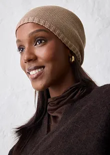 Bonnet en fine maille de laine mérinos, bonprix