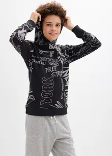 Sweat à capuche en matière douce, bonprix