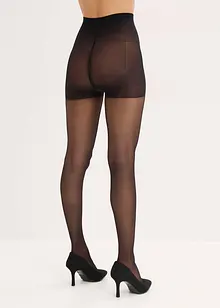 Collant semi-opaque sculptant à effet push-up + ceinture confort, 30 DEN, bonprix