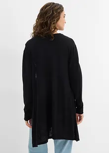 Gilet long en maille, ouvert, bonprix