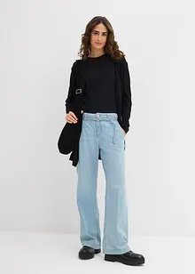 Gilet long en maille, ouvert, bonprix