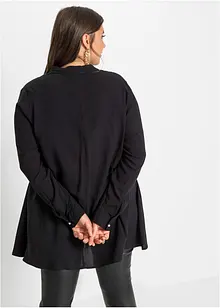 Bluse mit Perlenknopfleiste, bonprix