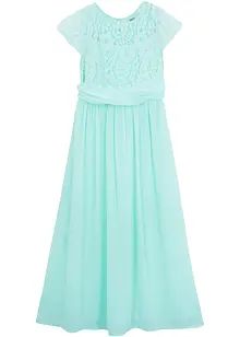 Robe en crêpe avec dentelle, bonprix