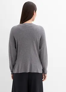 Gilet cintré en maille de viscose mélangée, bonprix