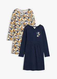 Lot de 2 robes en jersey 100 % coton, bonprix