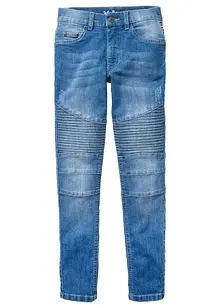 Skinny Fit Stretch-Jeans mit verstellbarem Bund, Straight, bonprix