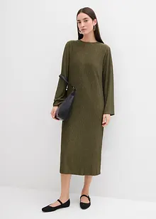 Midikleid aus strukturiertem Crinkle, bonprix