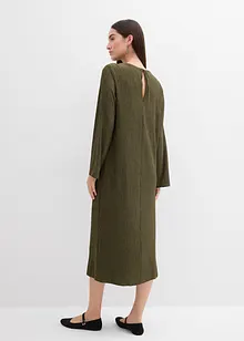 Midikleid aus strukturiertem Crinkle, bonprix
